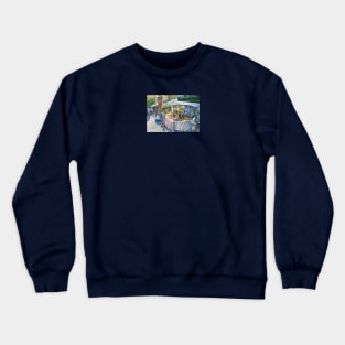 Corner of Flying Pig Farms and Wine a Bit. Crewneck Sweatshirt